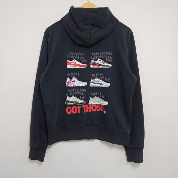 M 95) 나이키 에어맥스 백프린팅 후드집업