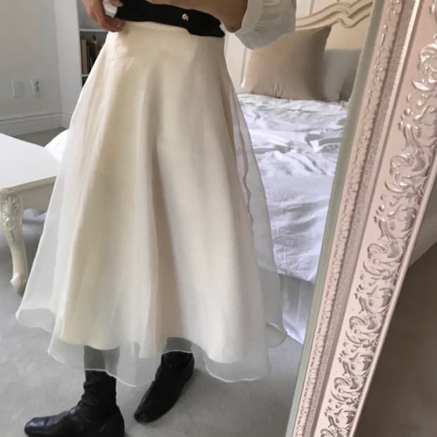 클라우드이모션 fiancée organza rich long sk