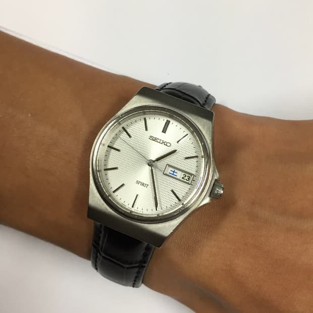 90s seiko spirit quatz day-date