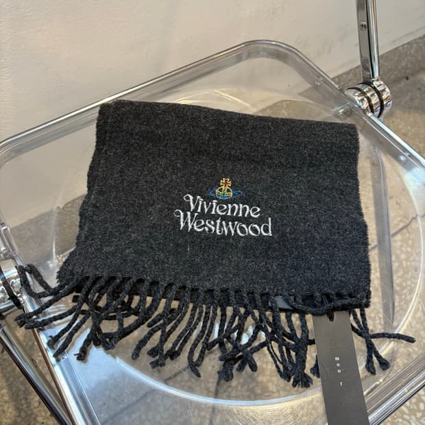 VIVIENNE WESTWOOD muffler charcoal 