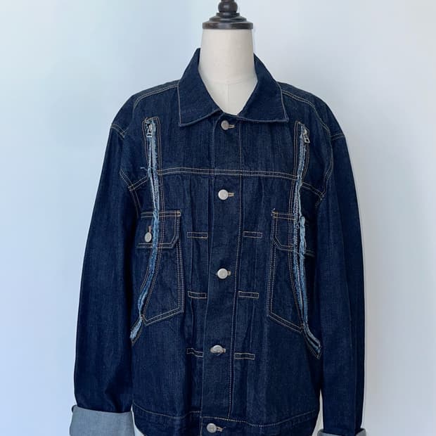 더뮤지엄비지터 데님 자켓