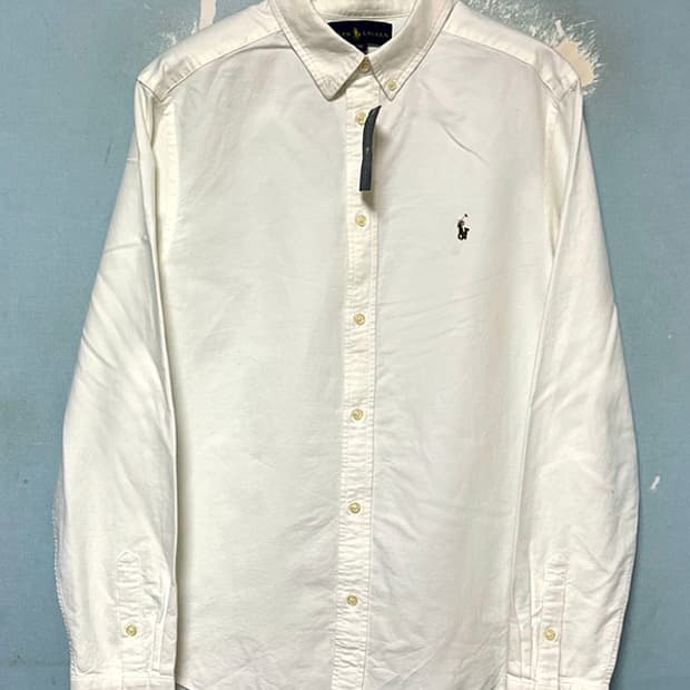 POLO 여자 옥스포드셔츠 화이트 새상품 춘추 M 95 66 키즈XL