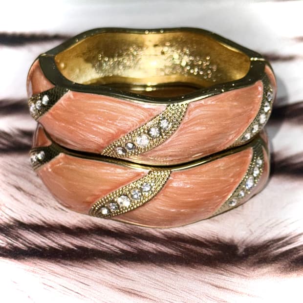 일본 헤이세이 시부야 갸루 큐빅 자석형 뱅글 팔찌