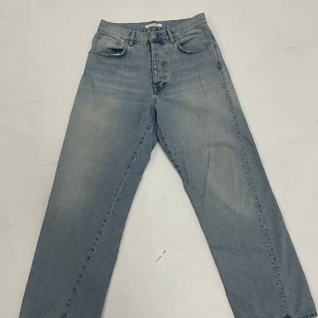 선플라워 와이드 트위스트 데님 light blue 31/32