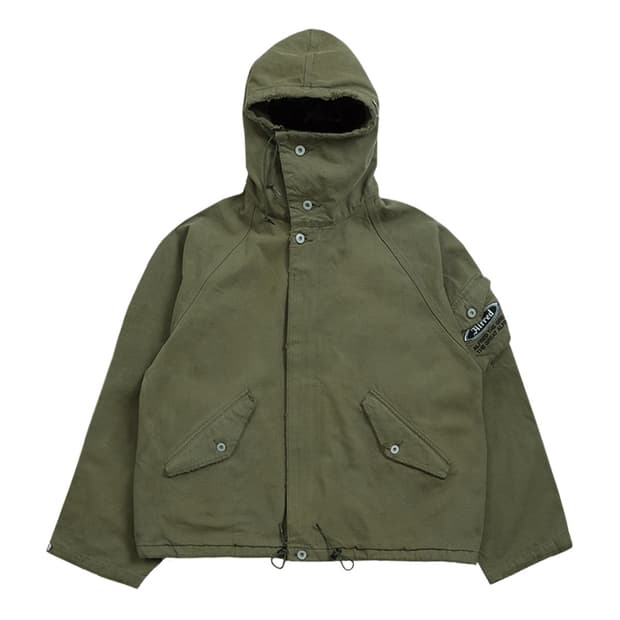 Alfred STONE WASHED SMOCK JACKET / KHAKI