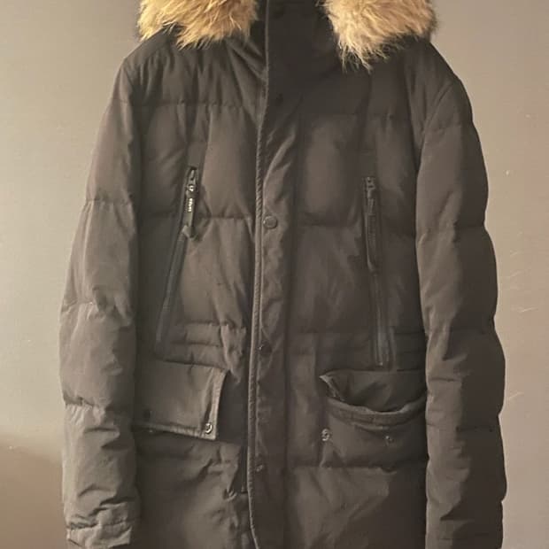 cp company 씨피컴퍼니 덕다운 파카 블랙