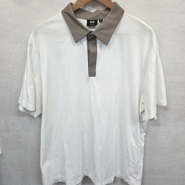 띠어리 유니클로 에어리즘 카라 반팔 xxxl