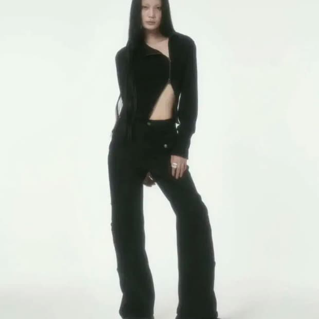 본네 bonnae 스웨이드 팬츠 블랙 1사이즈