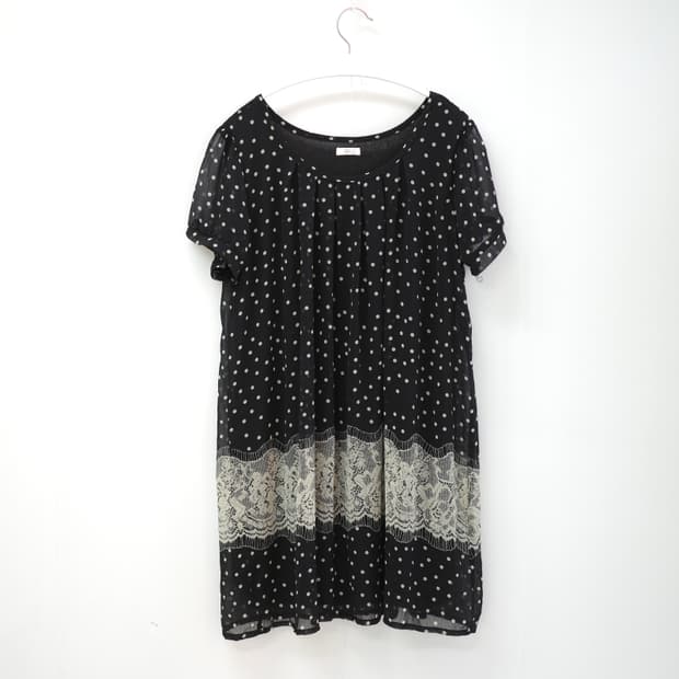 Dot mixed one-piece