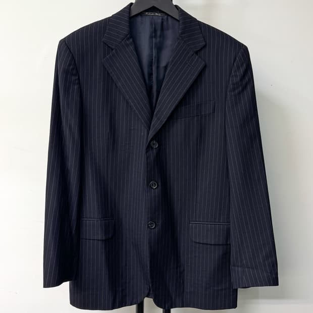 펜디 3 버튼 핀 스트라이프 블레이저