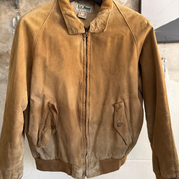80s L.L bean 레더 자켓