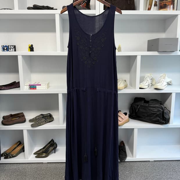 빈티지 스트링 롱 원피스