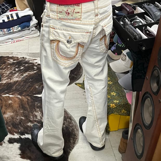 TRUE RELIGION FLARE DENIM PANTS