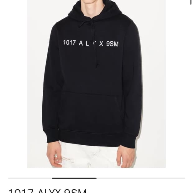 Alyx 알릭스 스피어 로고 후드티 L