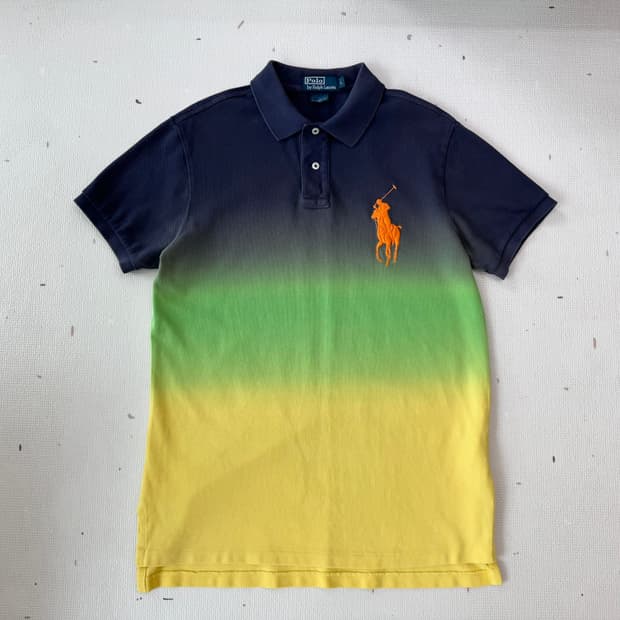 폴로 빅포니 믹스컬러 그라데이션 카라티