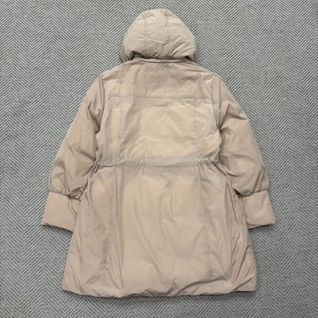 발망 덕다운 리본 후드패딩 v1933