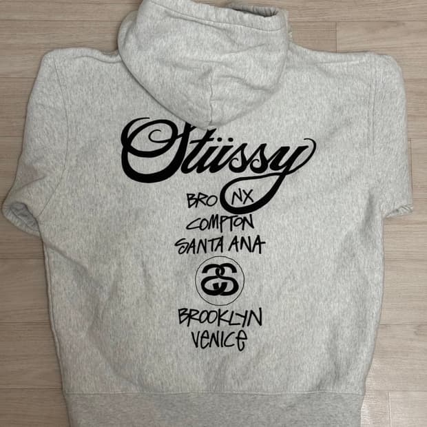 스투시 월드투어 후드집업 M