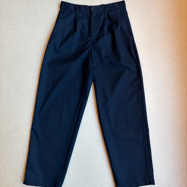[S]스투시 팬츠 volume pleated trouser navy