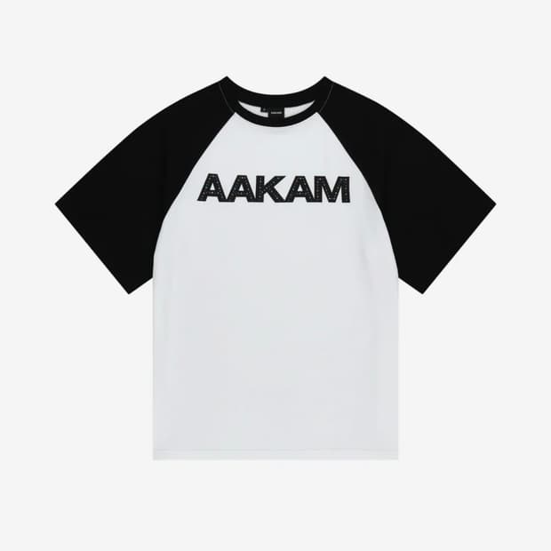 아캄 Rhinestone Raglan Half Top