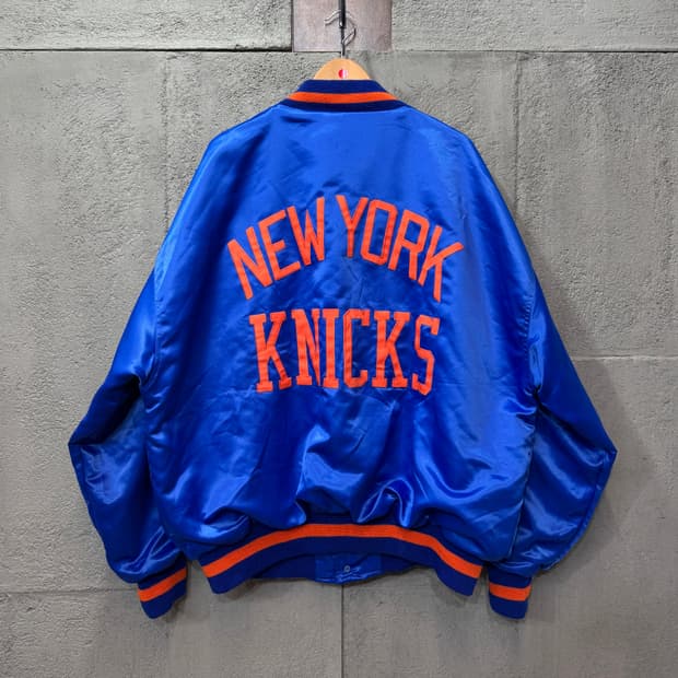 90s 미첼앤네스 뉴욕닉스 바시티 자켓 made in KOREA (3XL