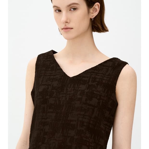 아르카익 jacquard dress _ivory