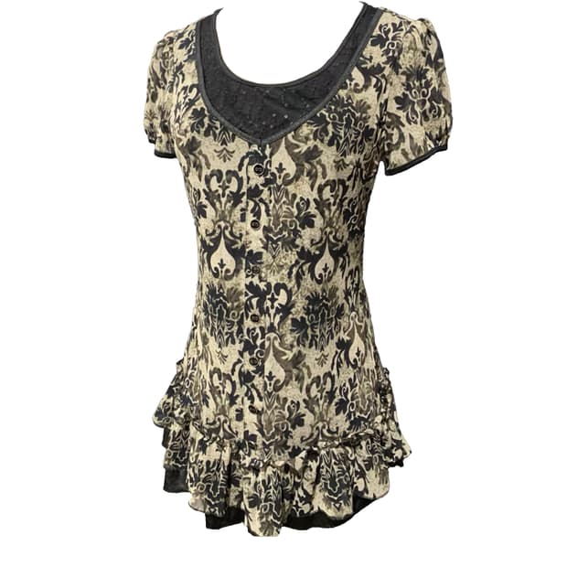 바로크 프릴 원피스 탑