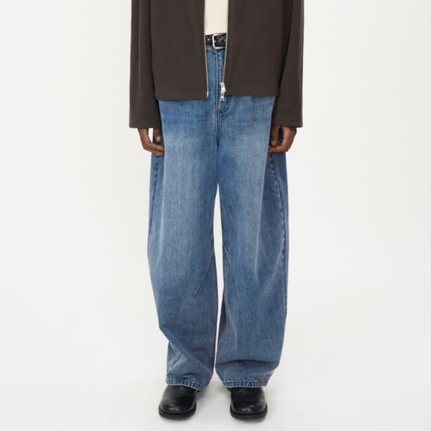 인사일런스 체인트윌 벌룬핏 데님 팬츠 BLUE M사이즈