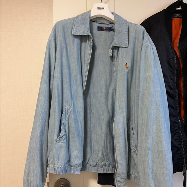 폴로 데님 자켓 항공점퍼 M
