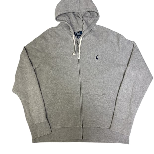 빈티지 폴로 랄프로렌 그레이 후드 집업 L