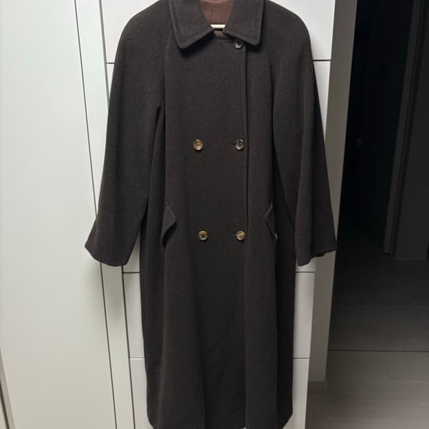 빈티지 발마칸 코트 브라운 66-77사이즈 르메르 오라리