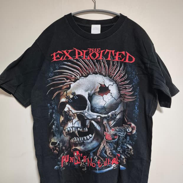 펑크 헤비메탈 해골 티셔츠