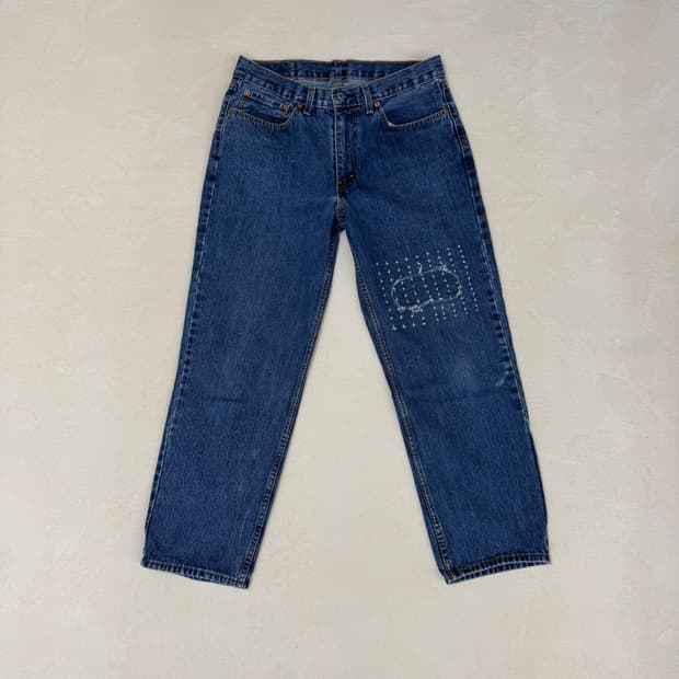 00s 리바이스 550 패치워크 데님