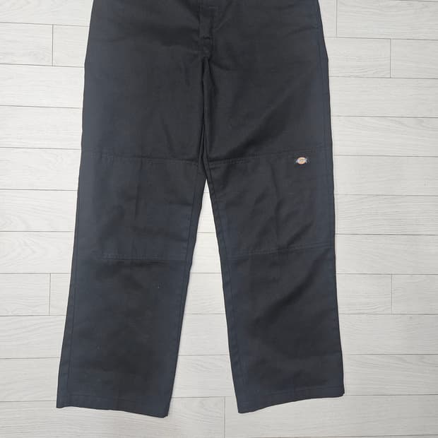 디키즈 더블니 85283 블랙 워크팬츠