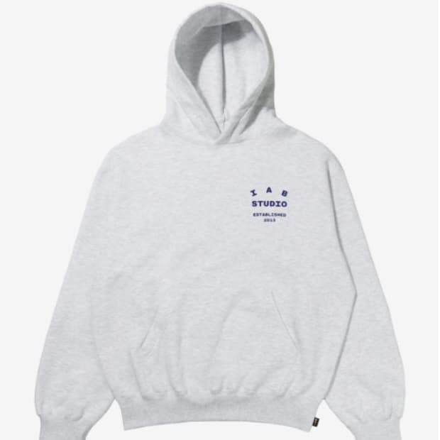 (새상품) IAB STUDIO 아이앱 스튜디오 25 후드 라이트 그레이 