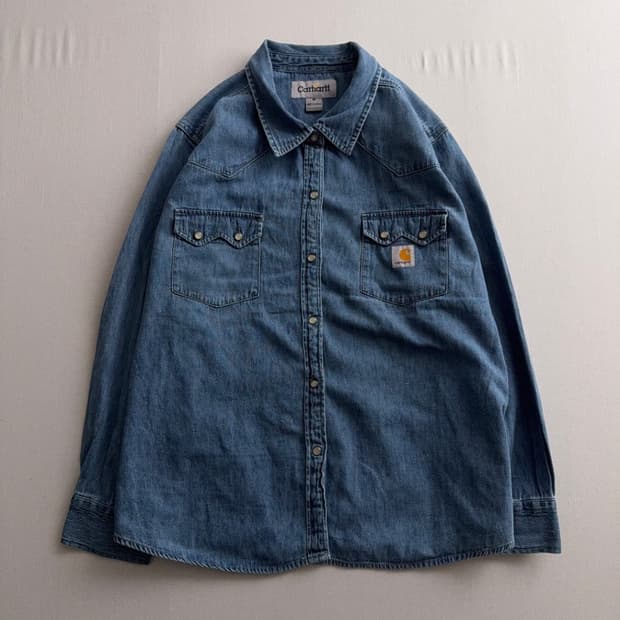칼하트 리메이크 미디엄블루 웨스턴 데님셔츠