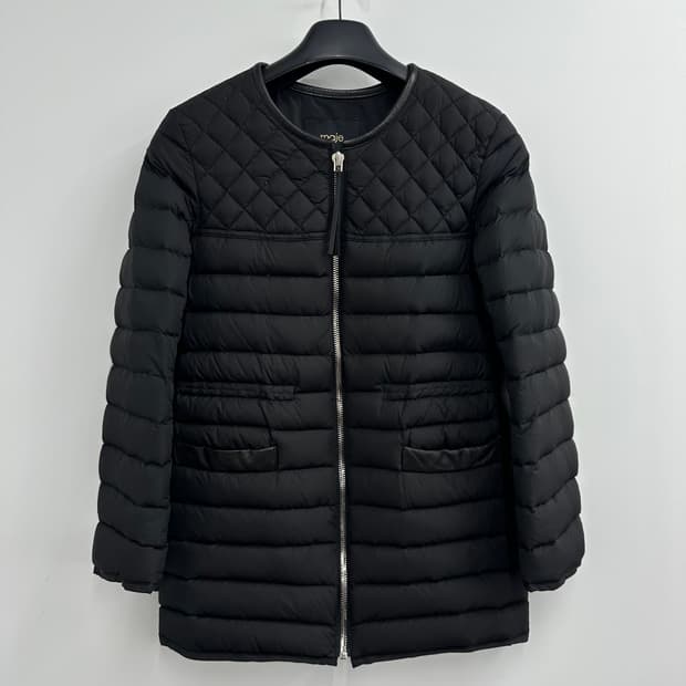 90 maje 마쥬 여자 카라리스 램스킨패드 덕다운 패딩