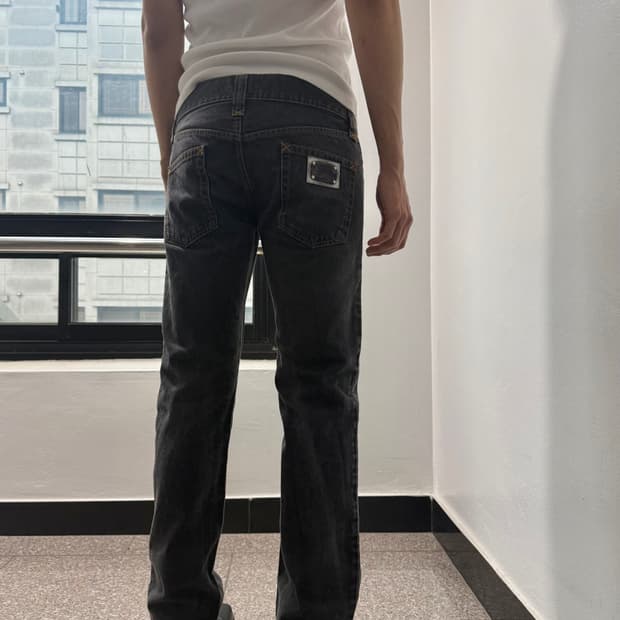 Dolce&Gabbana 00s straight plate jeans