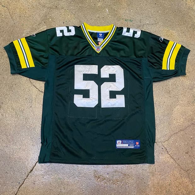 미국빈티지 NFL 그린베이 패커스 레플리카 져지 반팔 유니폼