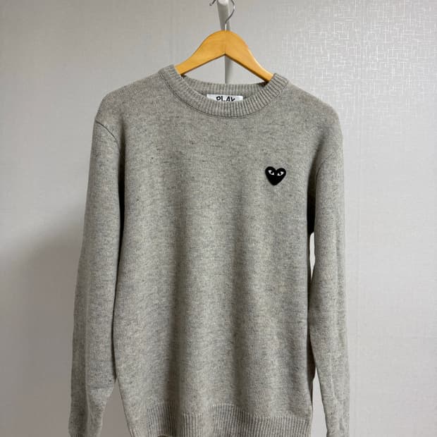 꼼데가르송 니트 회색 M