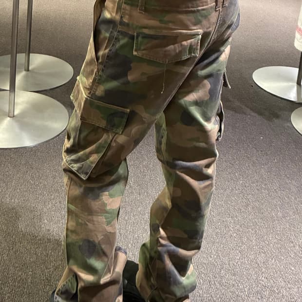 L)Japanese vintage 여성 밀리터리 카고 팬츠