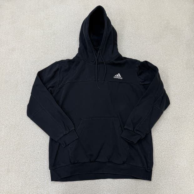 3XL 아디다스 블랙 후드티 0130T1