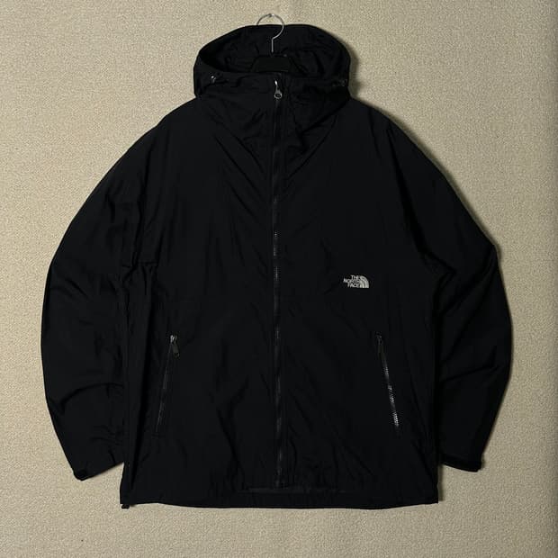  (L) 노스페이스 블랙 언더로고 바람막이