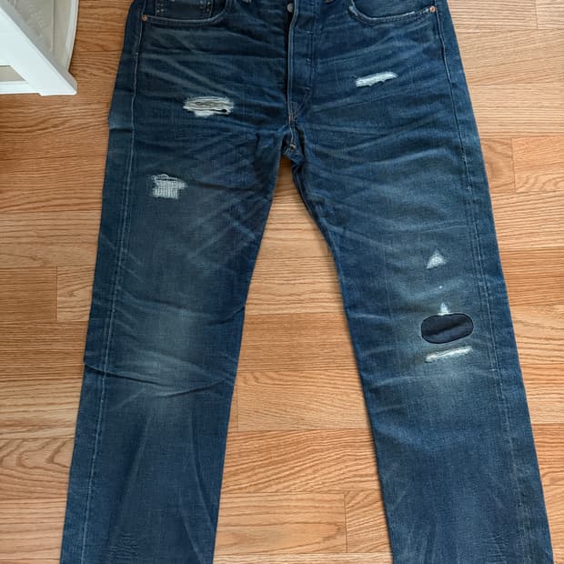 더블알엘 셀비지 진 팬츠 36