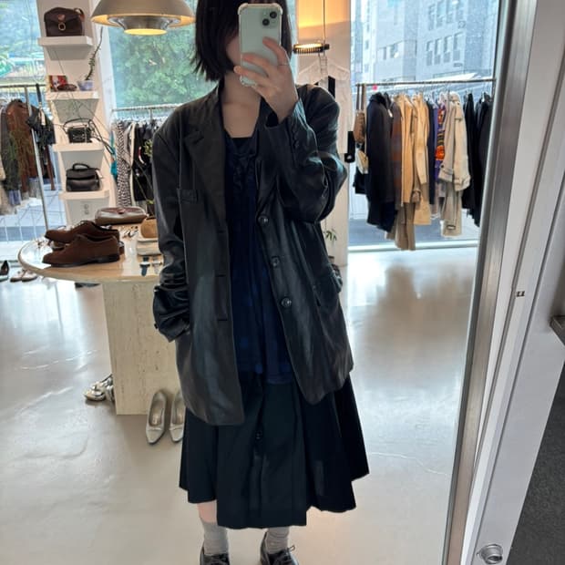 Circle2 Lamb Leather Jacket