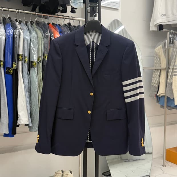 [2] 톰브라운 사선완장 금장 울 블레이저