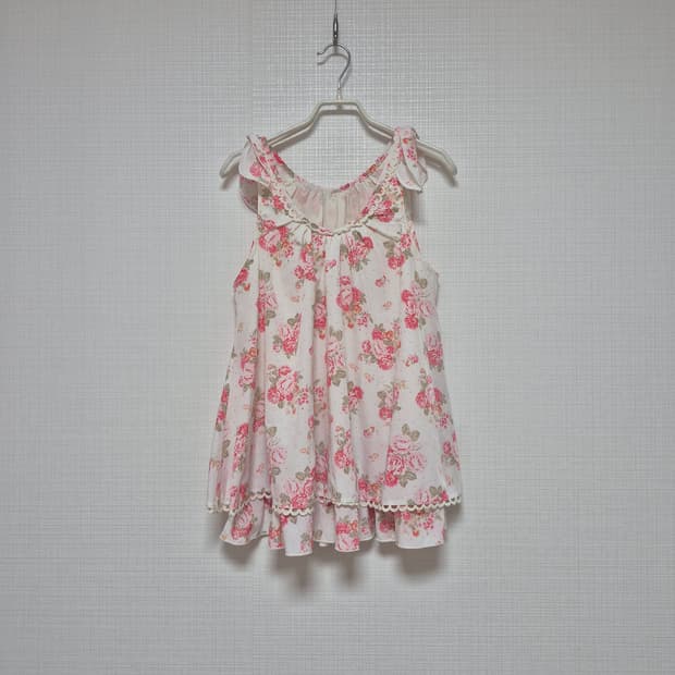 리즈리사 Chambre a couche 샘플 플로럴 캐미 오프화이트