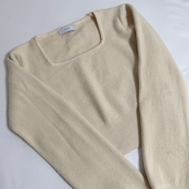 트위 Twee 연노랑 니트 