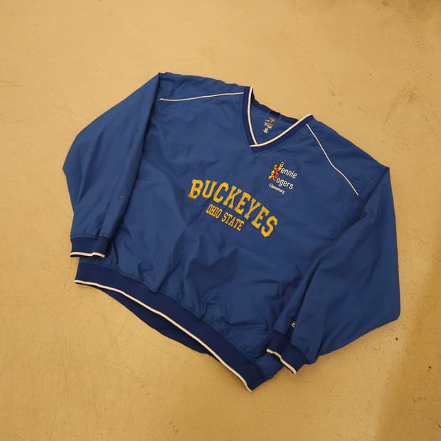 빈티지 buckeyes 컬리지 올드스쿨 웜업
