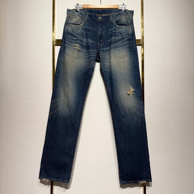 Levis 505 리바이스 디스트로이드 워싱 데님 팬츠 34x33