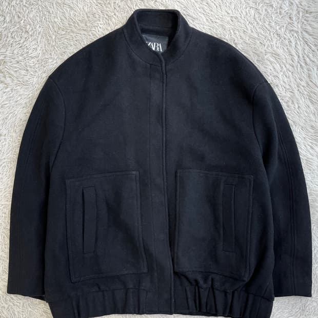 자라 울 블루종 자켓/#2605